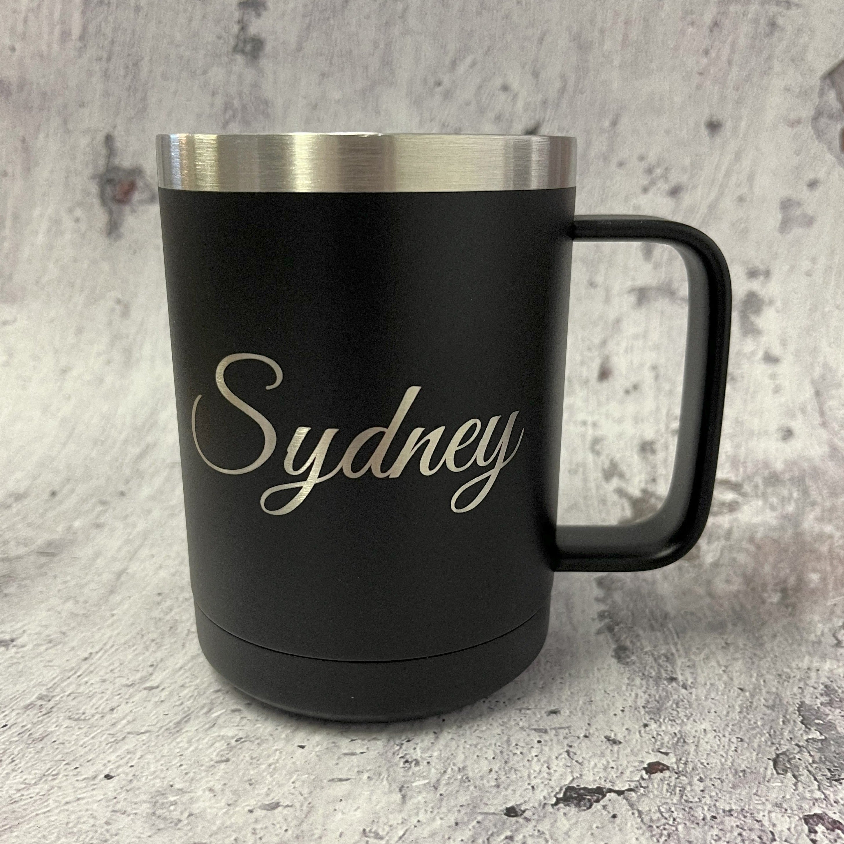 15 oz. Polar Camel Insulated Mug Laser Engraved with Name