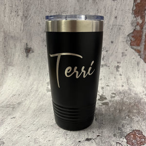 20 Oz. Polar Camel Insulated Tumbler Laser Engraved with Name