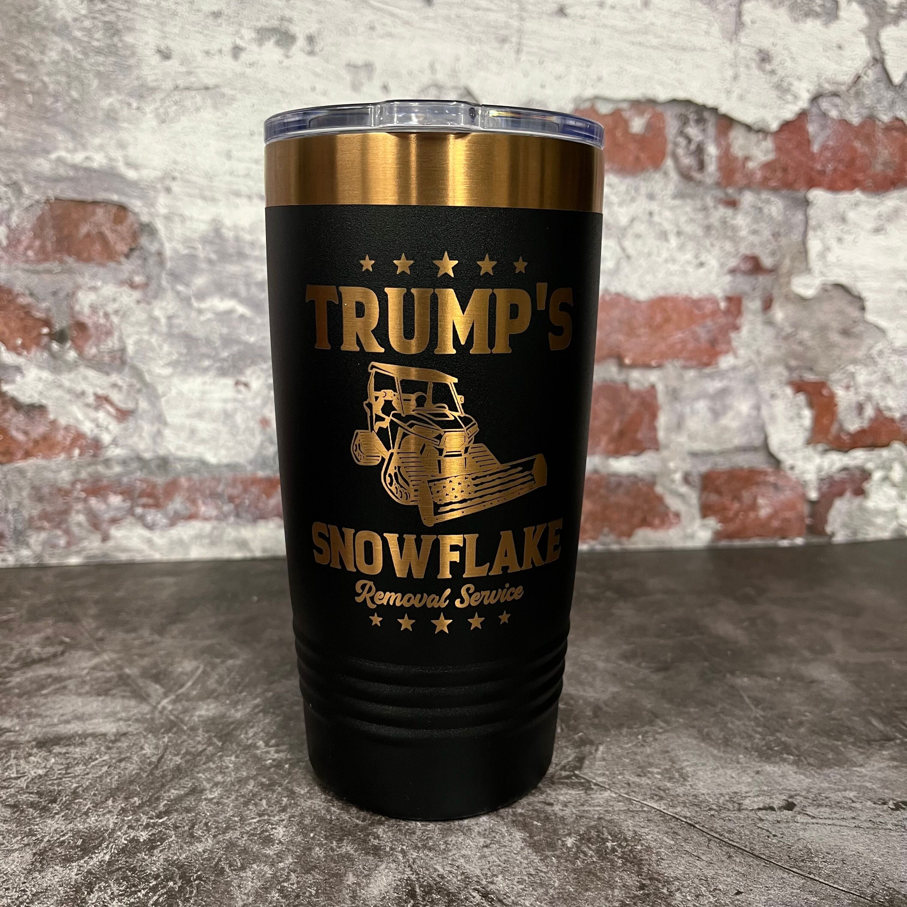 20 Oz. Trump's Snowflake Removal Service Tumbler - Rose Gold / Copper Trim