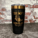 Load image into Gallery viewer, 20 Oz. Trump&#39;s Snowflake Removal Service Tumbler - Rose Gold / Copper Trim
