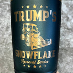 Load image into Gallery viewer, 20 Oz. Trump&#39;s Snowflake Removal Service Tumbler - Rose Gold / Copper Trim
