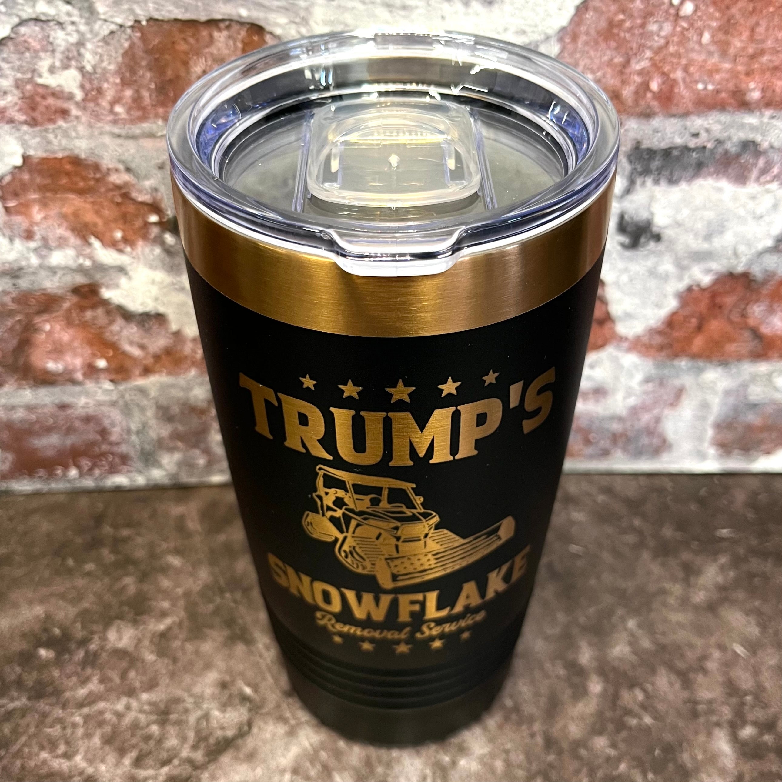 20 Oz. Trump's Snowflake Removal Service Tumbler - Rose Gold / Copper Trim