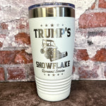 Load image into Gallery viewer, 20 Oz. Trump&#39;s Snowflake Removal Service Tumbler - Stainless Steel Trim
