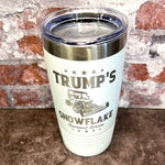 Load image into Gallery viewer, 20 Oz. Trump&#39;s Snowflake Removal Service Tumbler - Stainless Steel Trim
