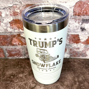 20 Oz. Trump's Snowflake Removal Service Tumbler - Stainless Steel Trim