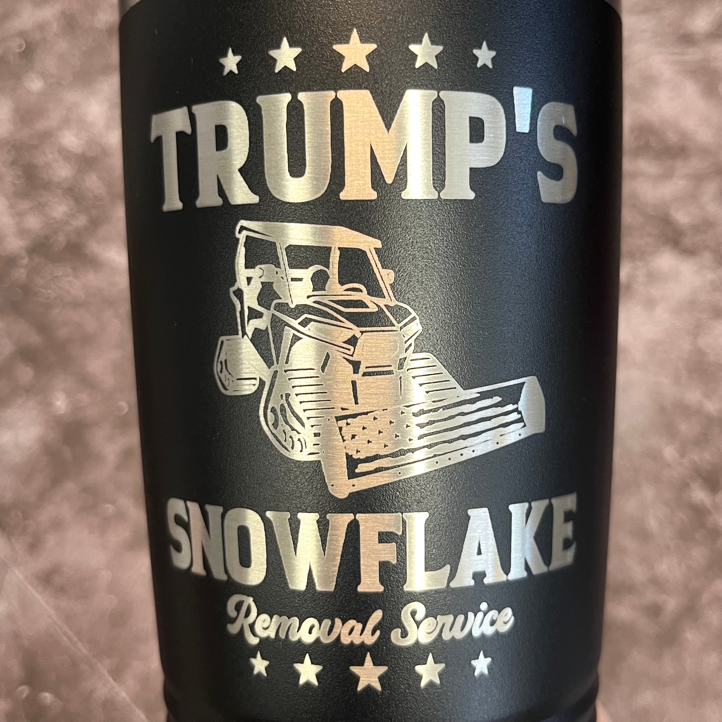 20 Oz. Trump's Snowflake Removal Service Tumbler - Stainless Steel Trim