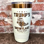 Load image into Gallery viewer, 20 Oz. Trump&#39;s Snowflake Removal Service Tumbler - Rose Gold / Copper Trim
