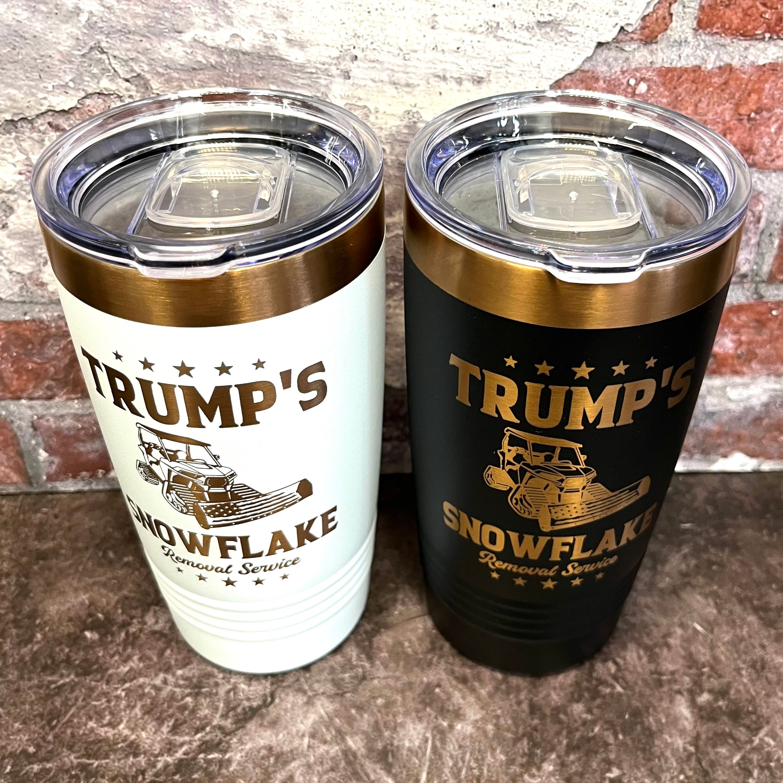 20 Oz. Trump's Snowflake Removal Service Tumbler - Rose Gold / Copper Trim