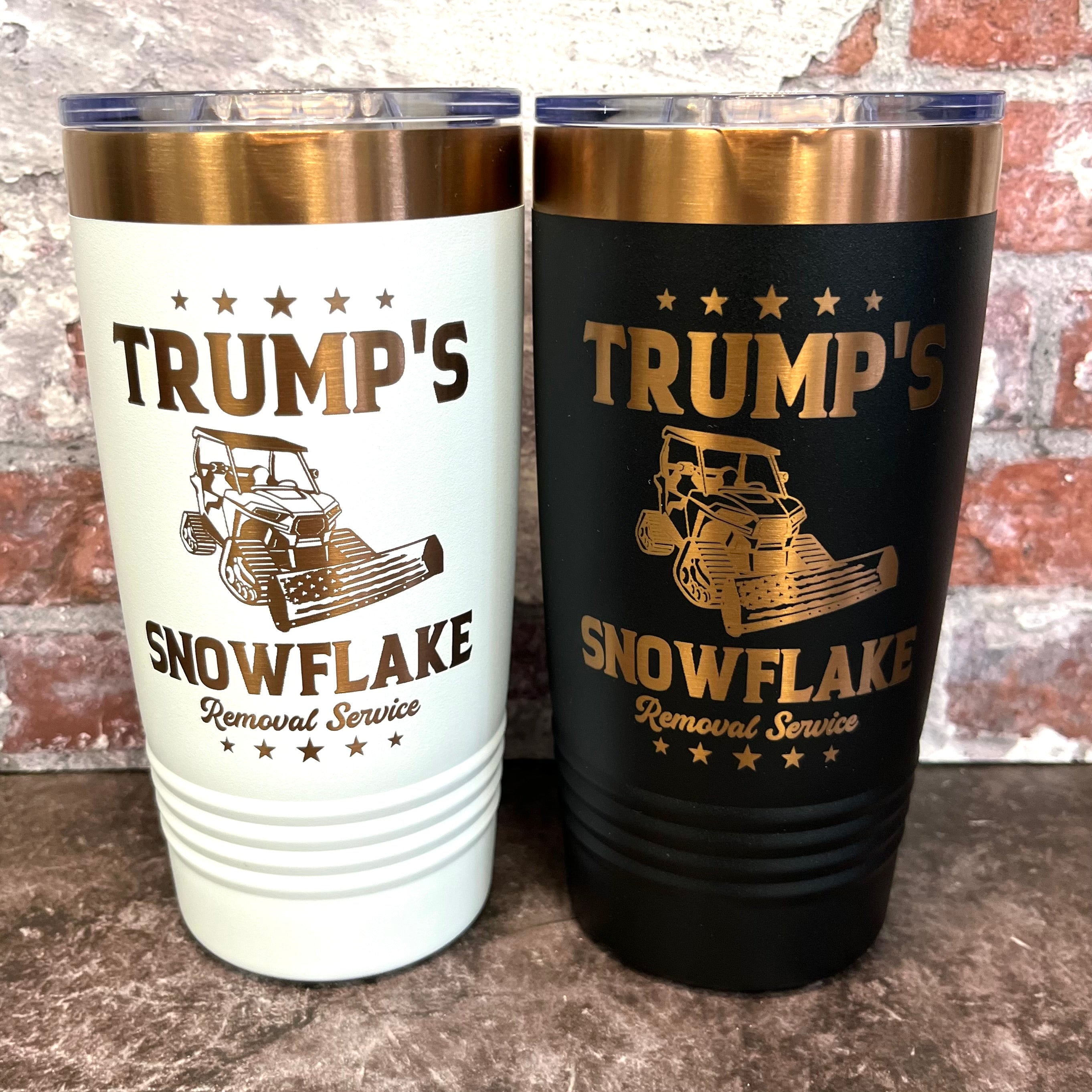 20 Oz. Trump's Snowflake Removal Service Tumbler - Rose Gold / Copper Trim