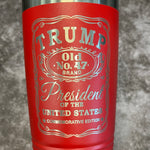 Load image into Gallery viewer, 20 Oz. Trump Old No. 47 Whiskey Label Commemorative Tumbler - Stainless Steel Trim
