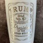 Load image into Gallery viewer, 20 Oz. Trump Old No. 47 Whiskey Label Commemorative Tumbler - Stainless Steel Trim
