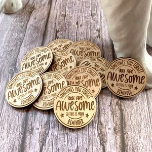 Gratitude Tokens - Awesome Tokens - Pocket Hugs - Pocket Affirmations